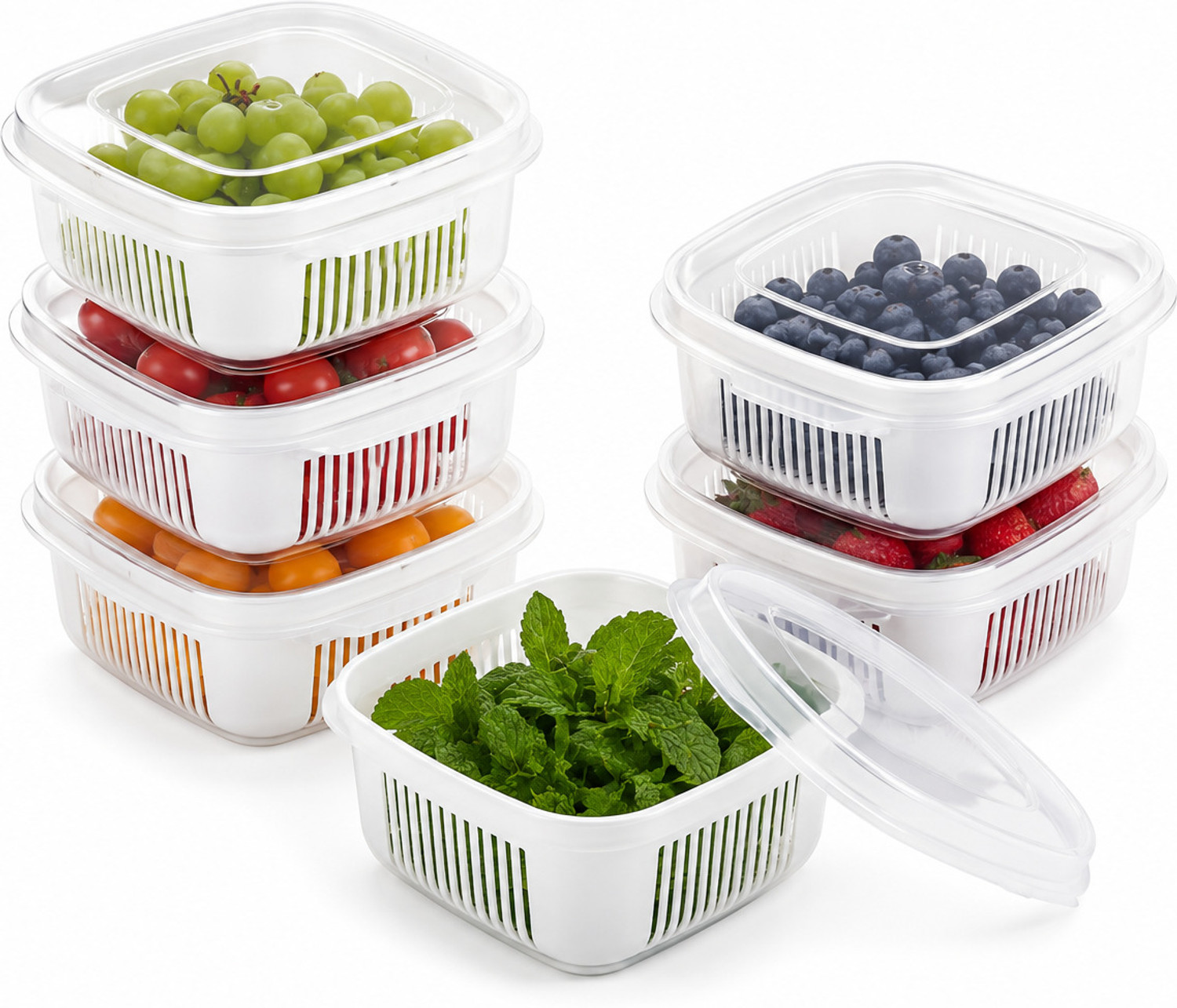 Image of Flipkart SmartBuy Plastic Fridge Container - 350 ml