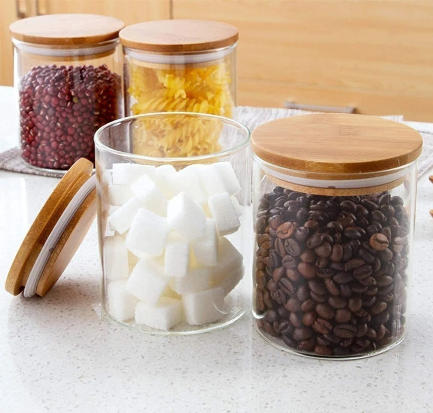 Image of JIGSHTIAL Glass Grocery Container - 270 ml