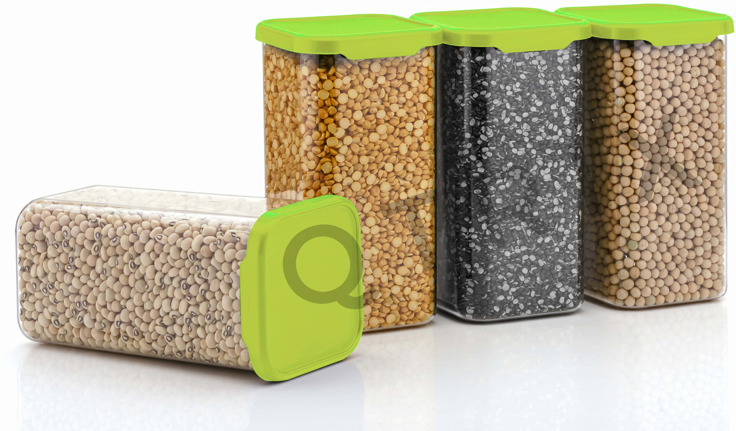 Image of Qtrix Plastic Grocery Container - 1500 ml
