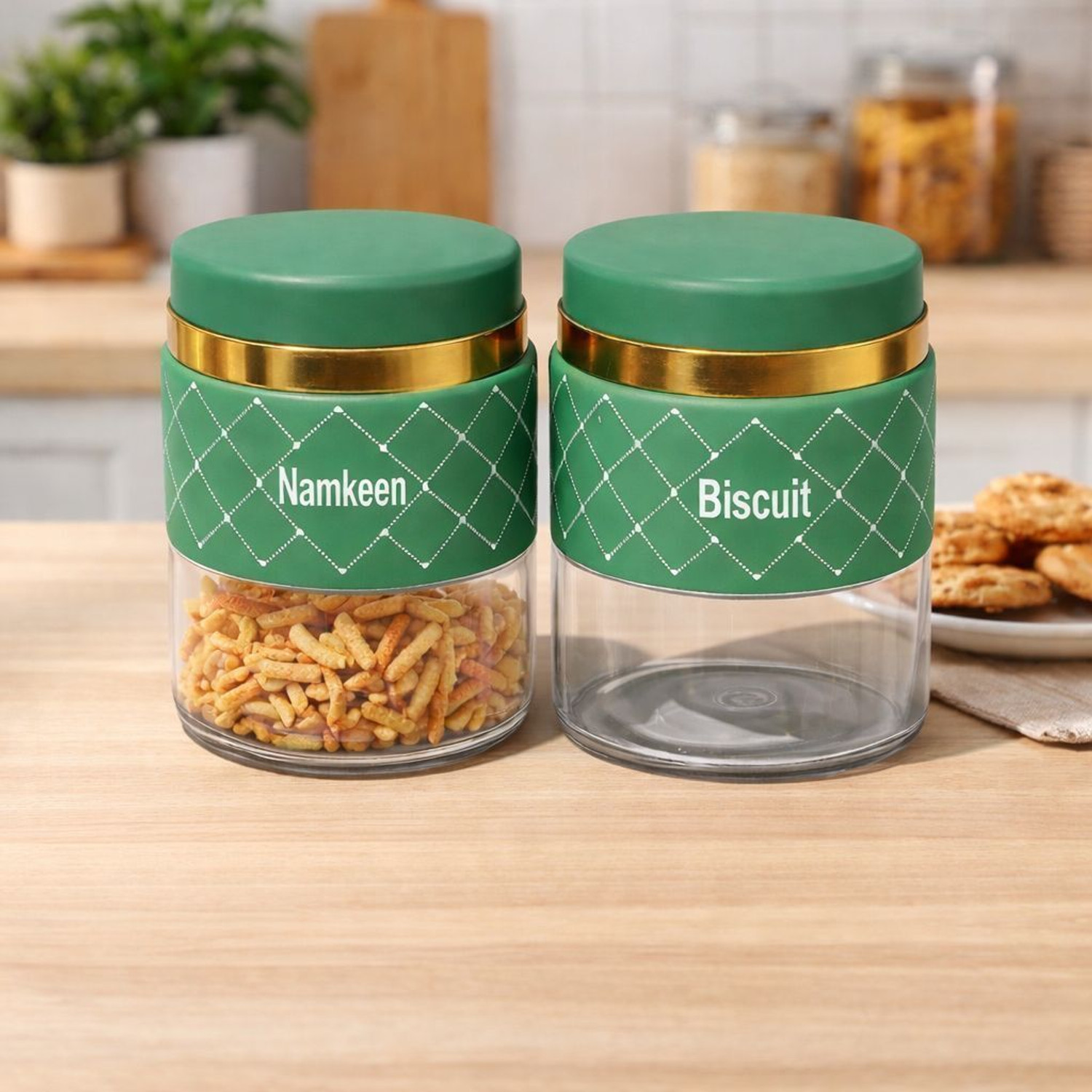 Image of Richcraft Glass Cookie Jar - 350 ml