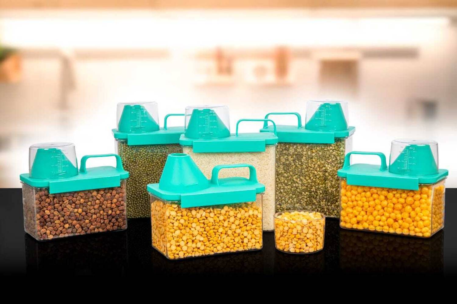 BELLERBIRD Plastic Grocery Container  - 1200 ml, 600 ml