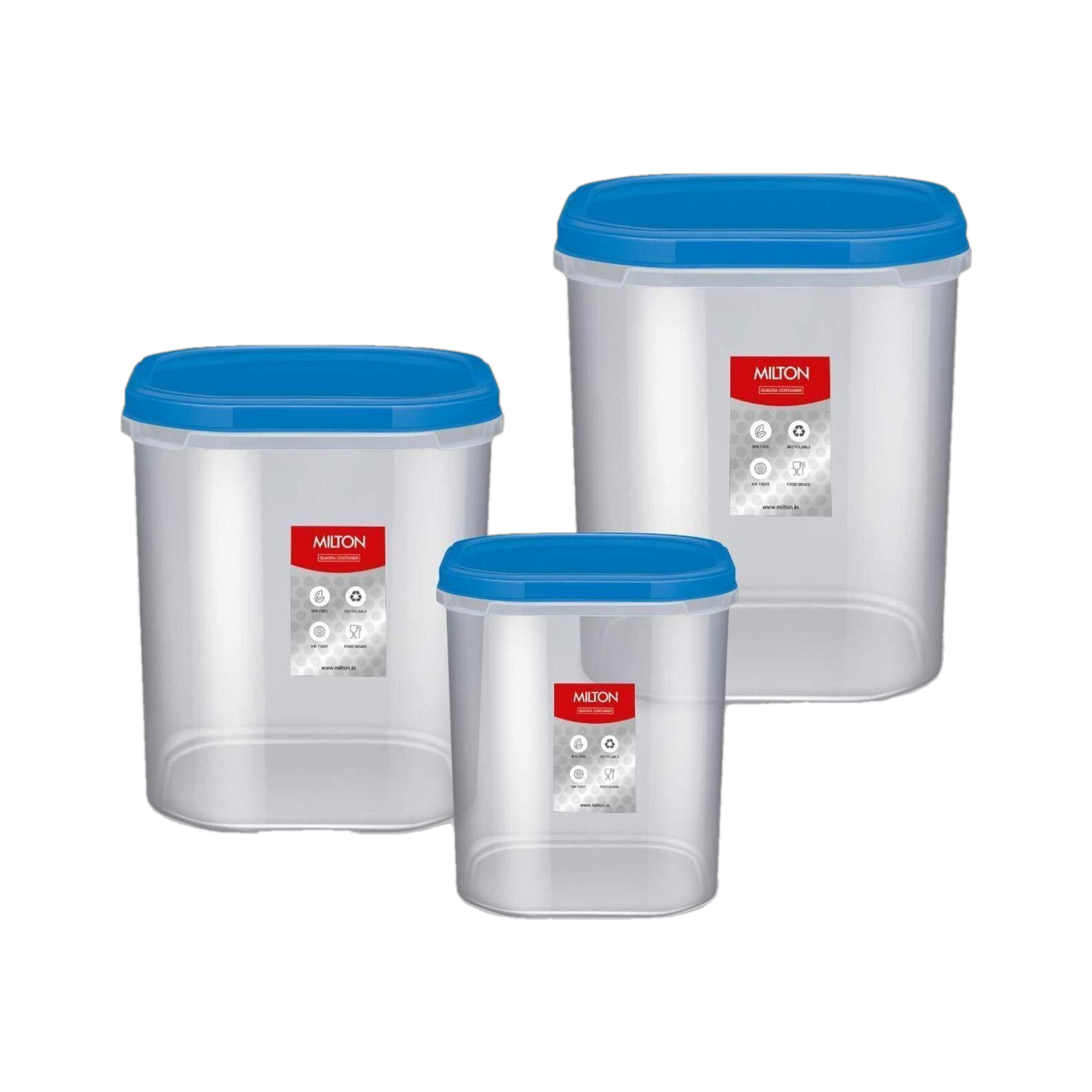 MILTON Plastic Grocery Container - 1.8 L, 2.7 L, 3.7 L — Storage Containers & Jars