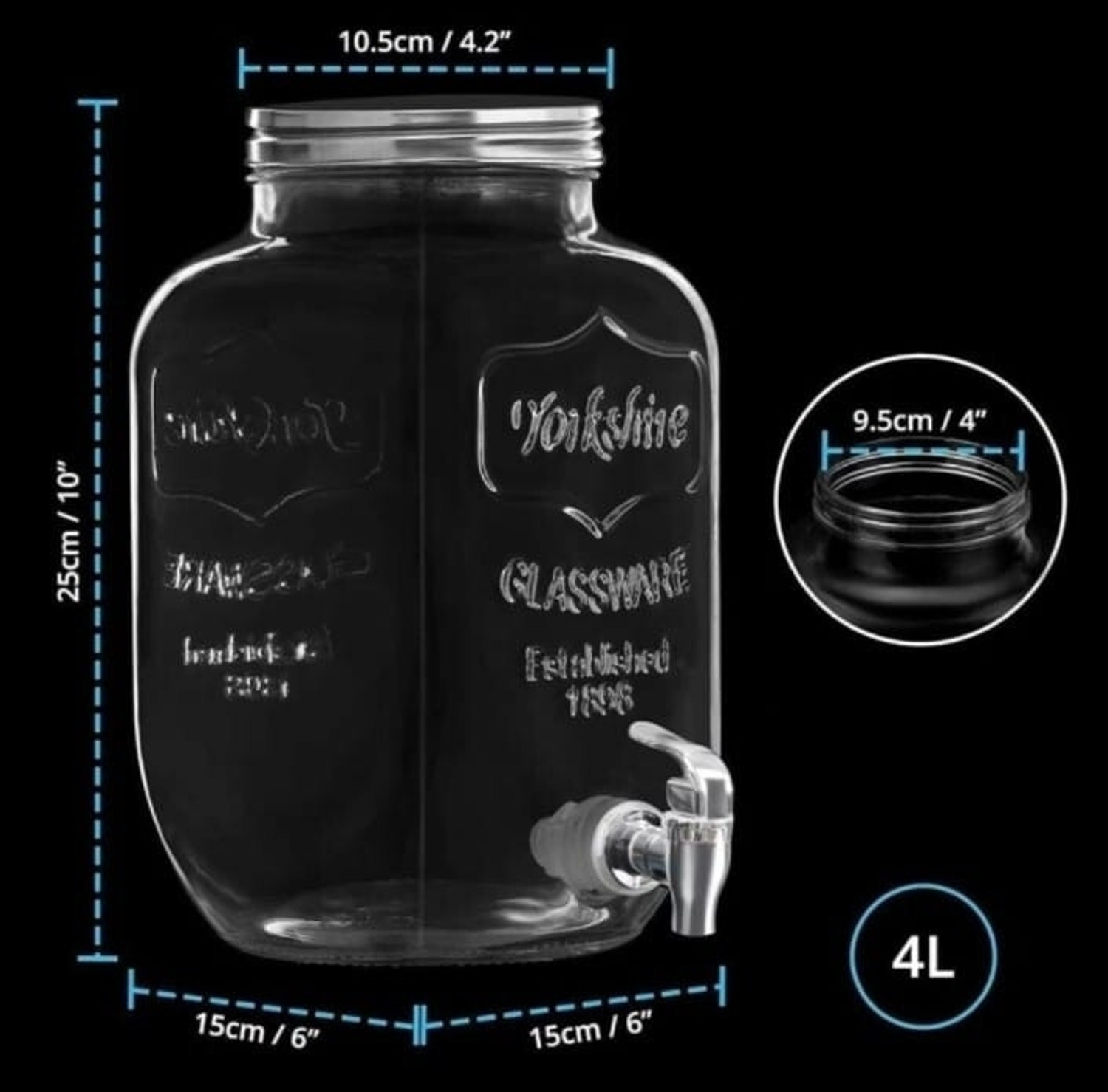 Image of ROKERY Glass Utility Container - 4 L