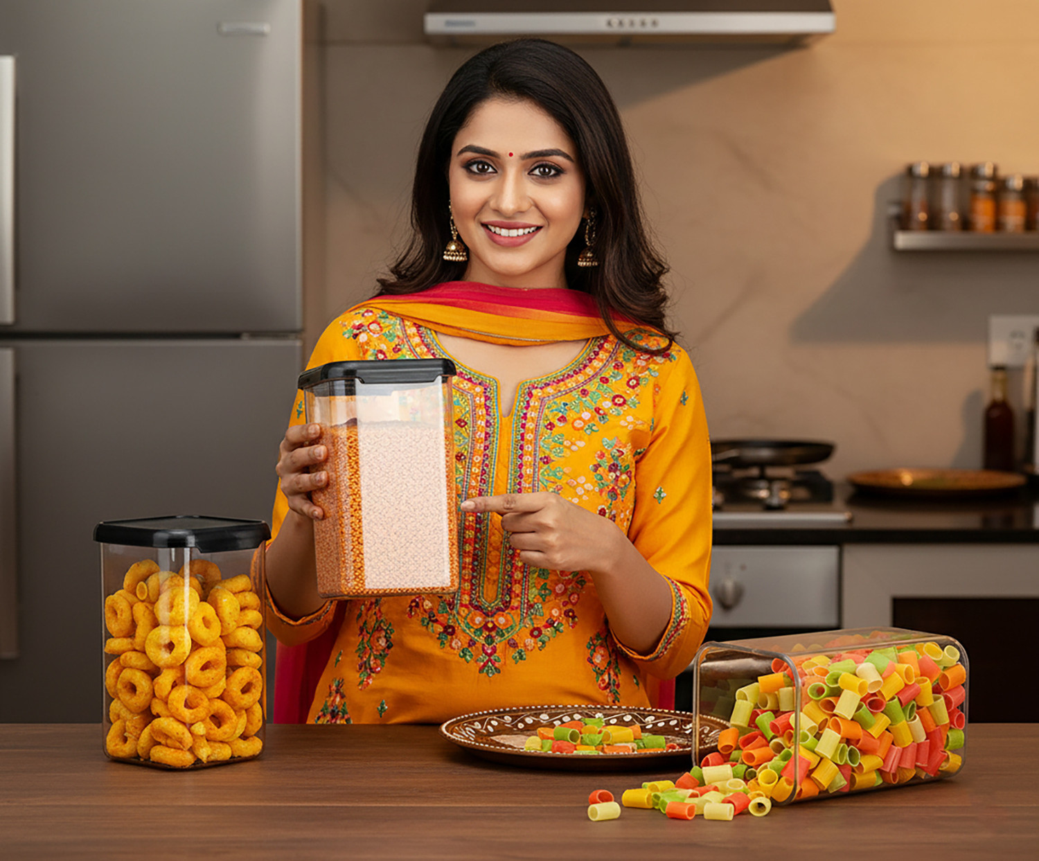 Image of CENTUREUM Plastic Grocery Container - 1100 ml