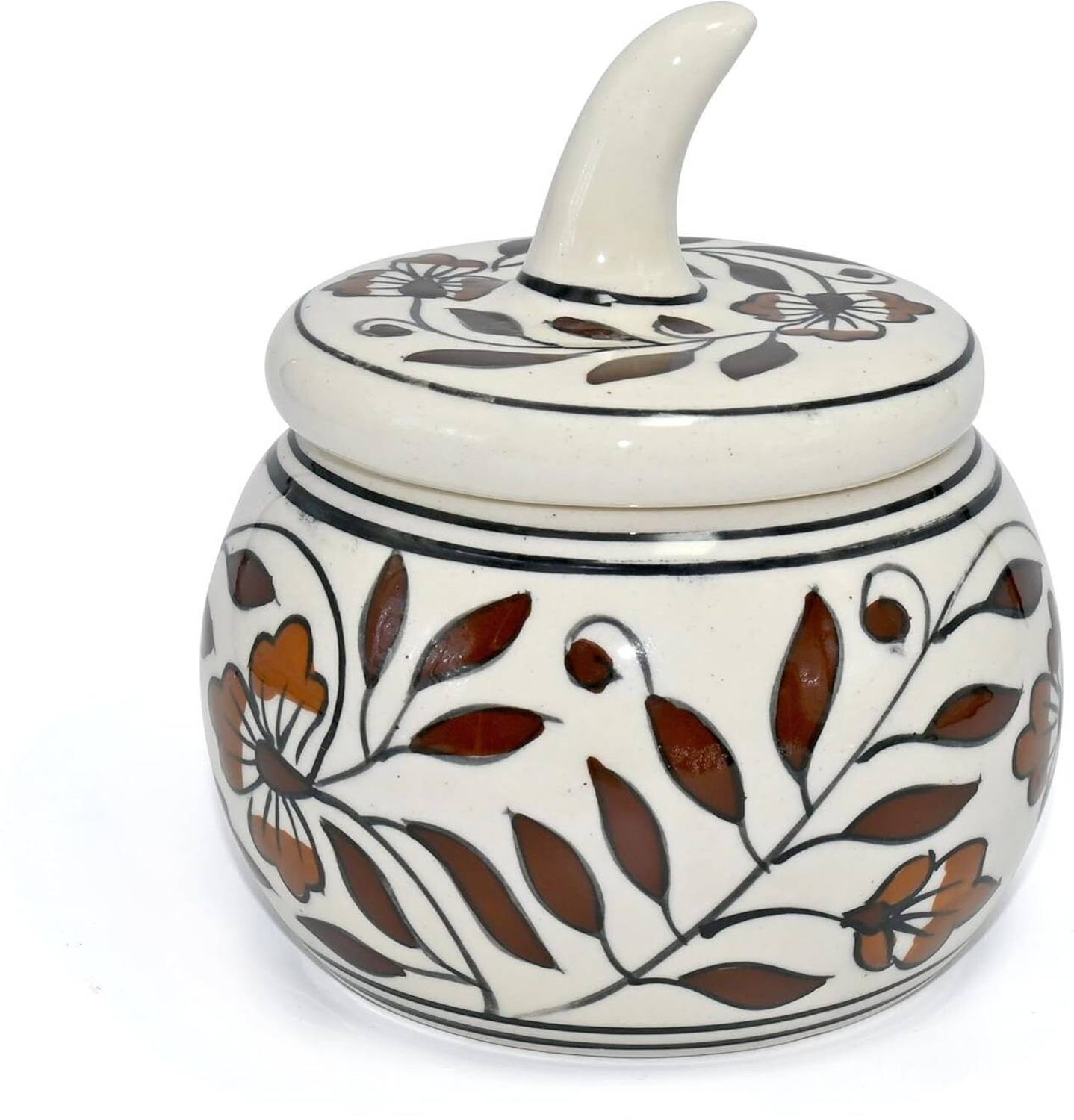 Amoorcart Ceramic Pickle Jar - 350 ml