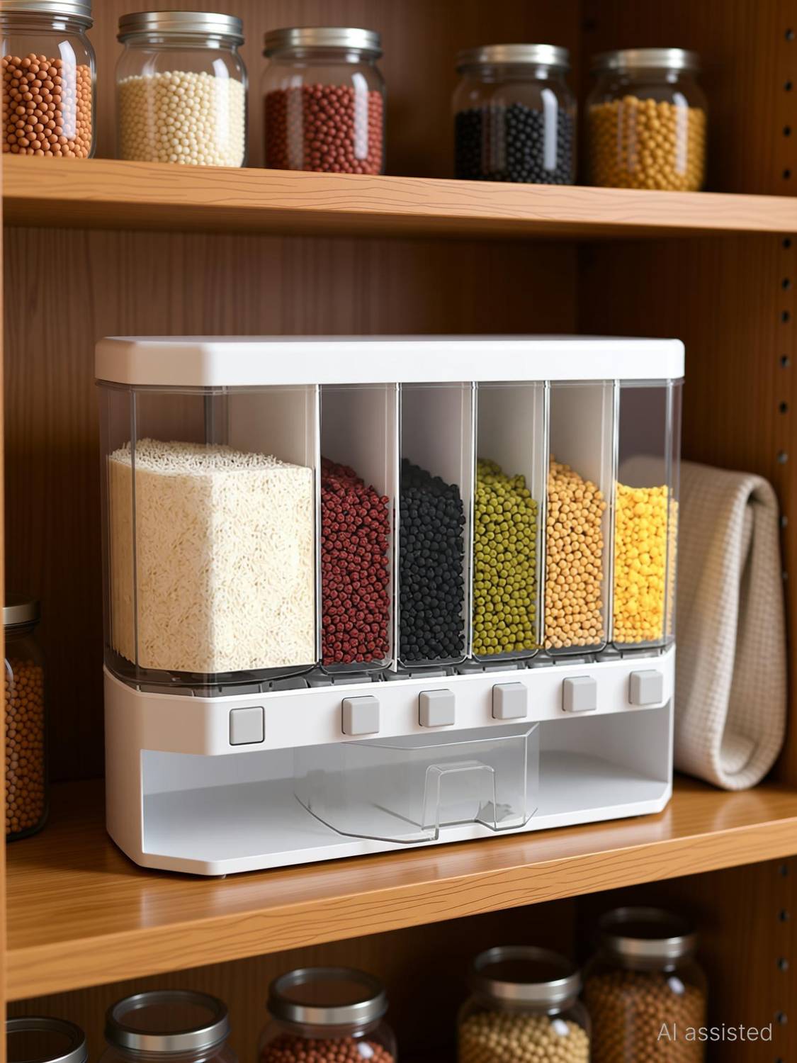 Aakruti Creation Plastic Cereal Dispenser - 10 L