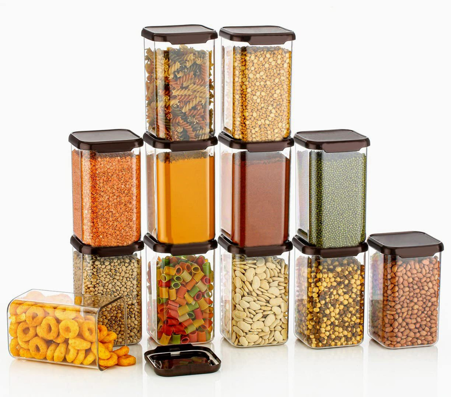 Image of Qtrix Plastic Grocery Container - 1100 ml