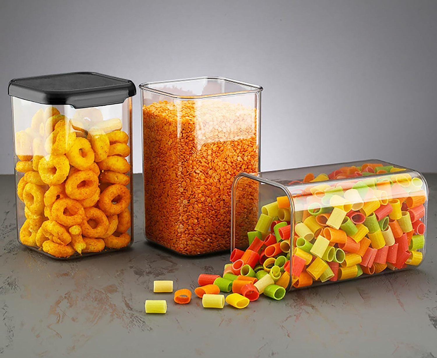 Image of Qtrix Plastic Grocery Container - 1100 ml