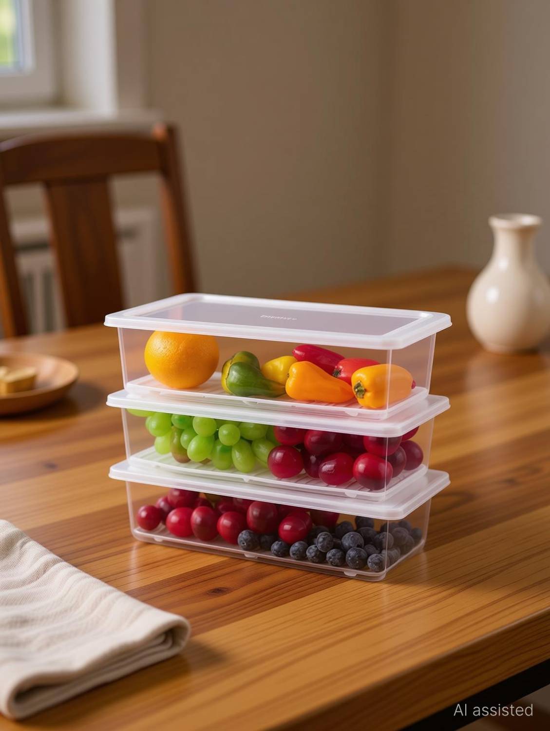 Dipzon villa Glass Fridge Container - 1500 ml