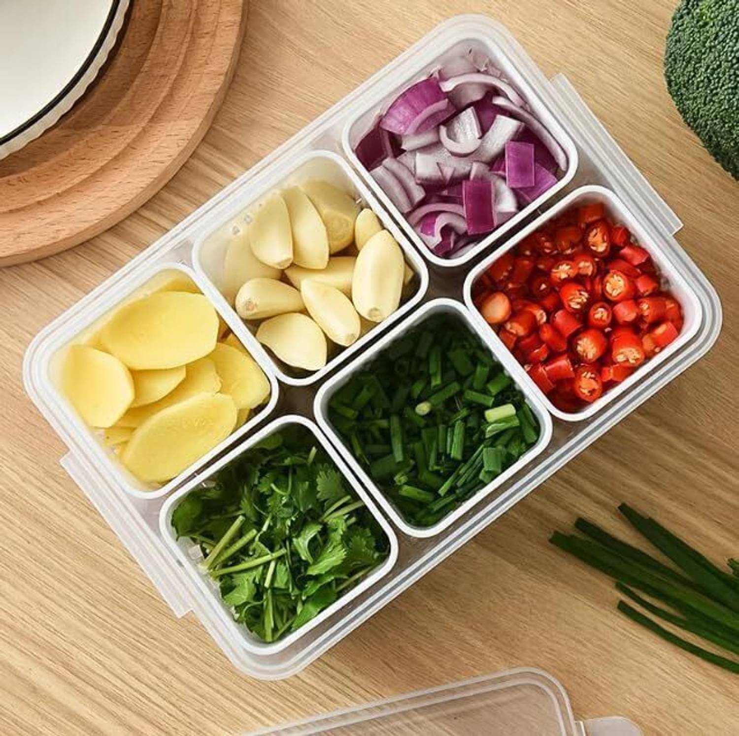 3D METRO SUPER STORE Plastic Fridge Container - 2200 ml