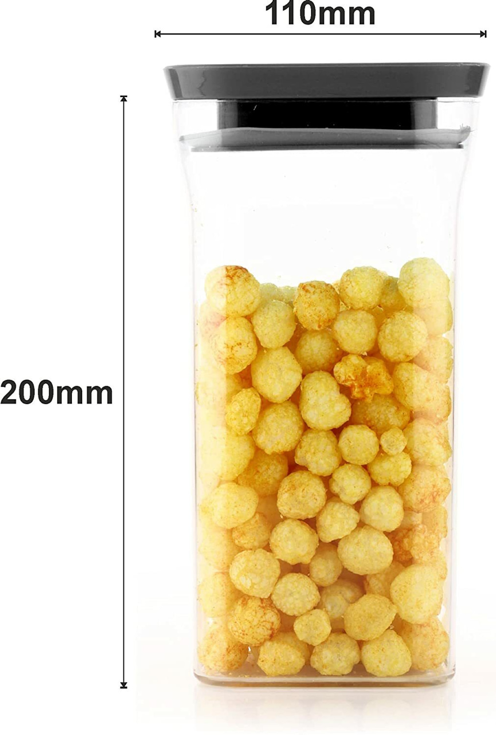 Image of Homemet Plastic Grocery Container - 1200 ml