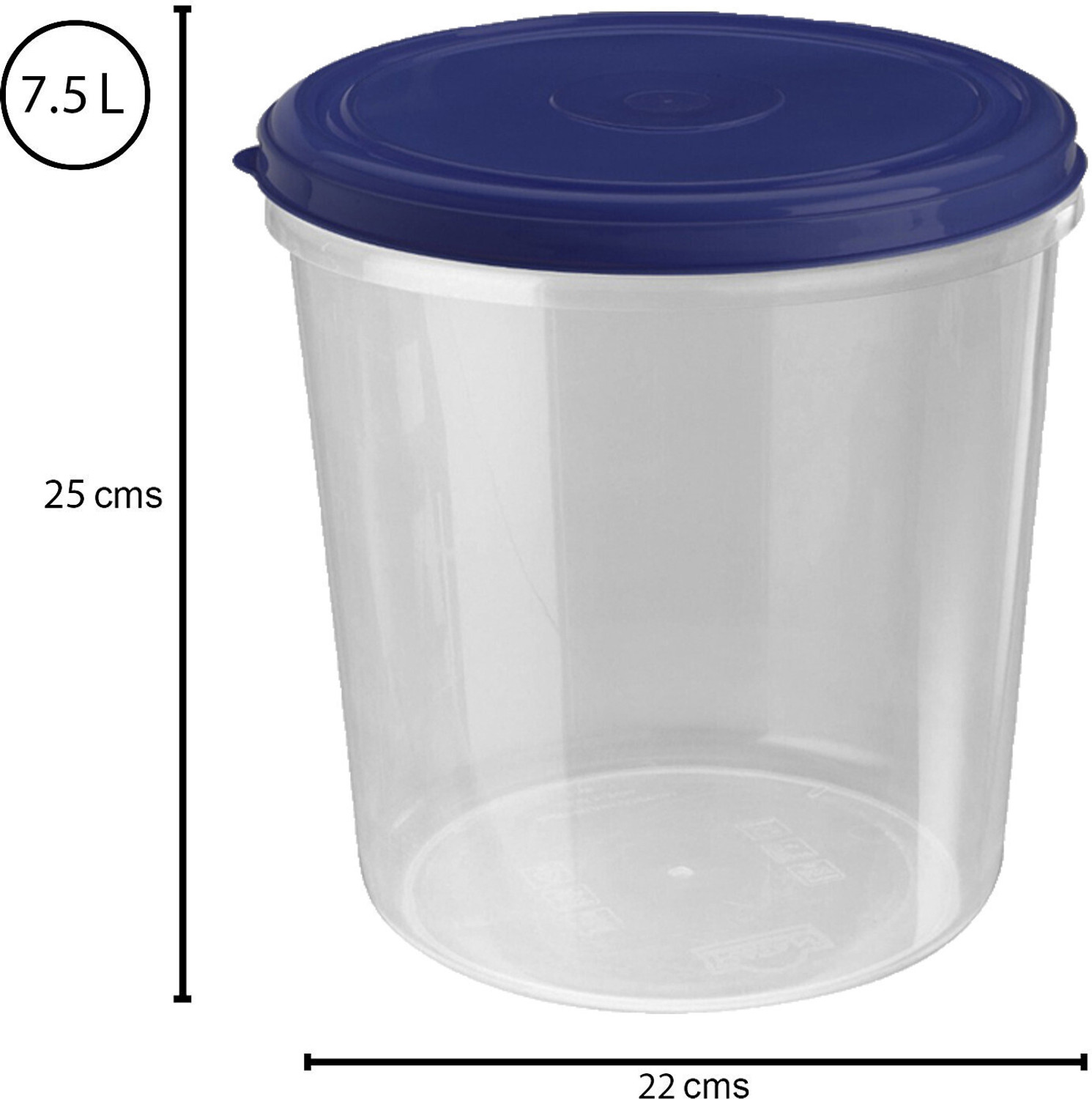 Image of AK HUB Plastic Grocery Container - 7500 ml