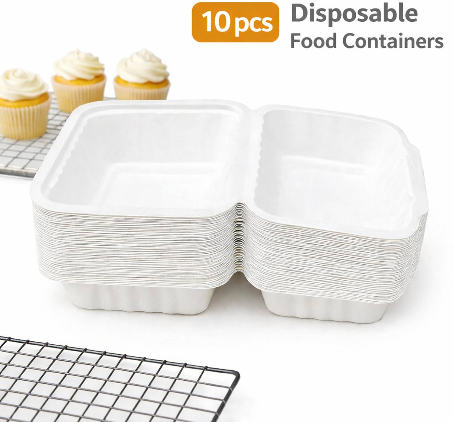 Bakers Pardise Sugarcane Bagasse Utility Container  - 100 ml