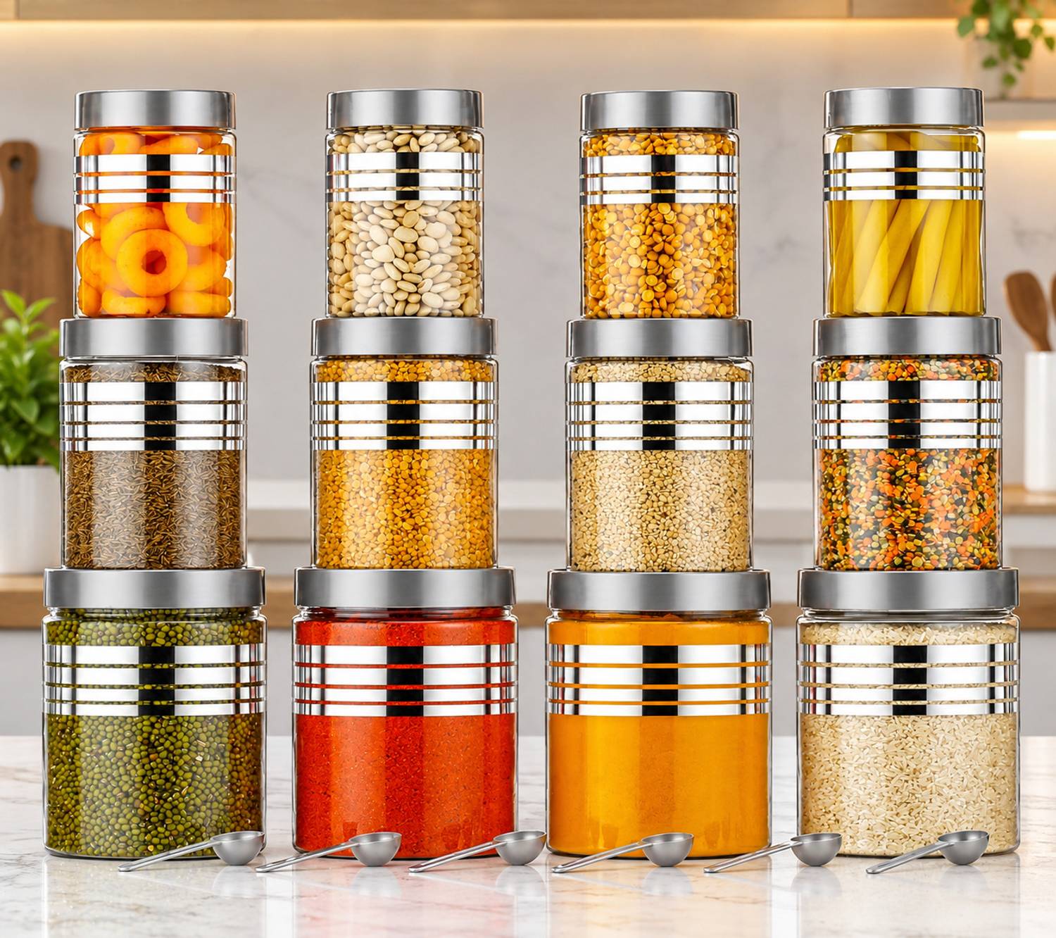 2Mech Plastic Grocery Container  - 350 ml, 650 ml, 1200 ml