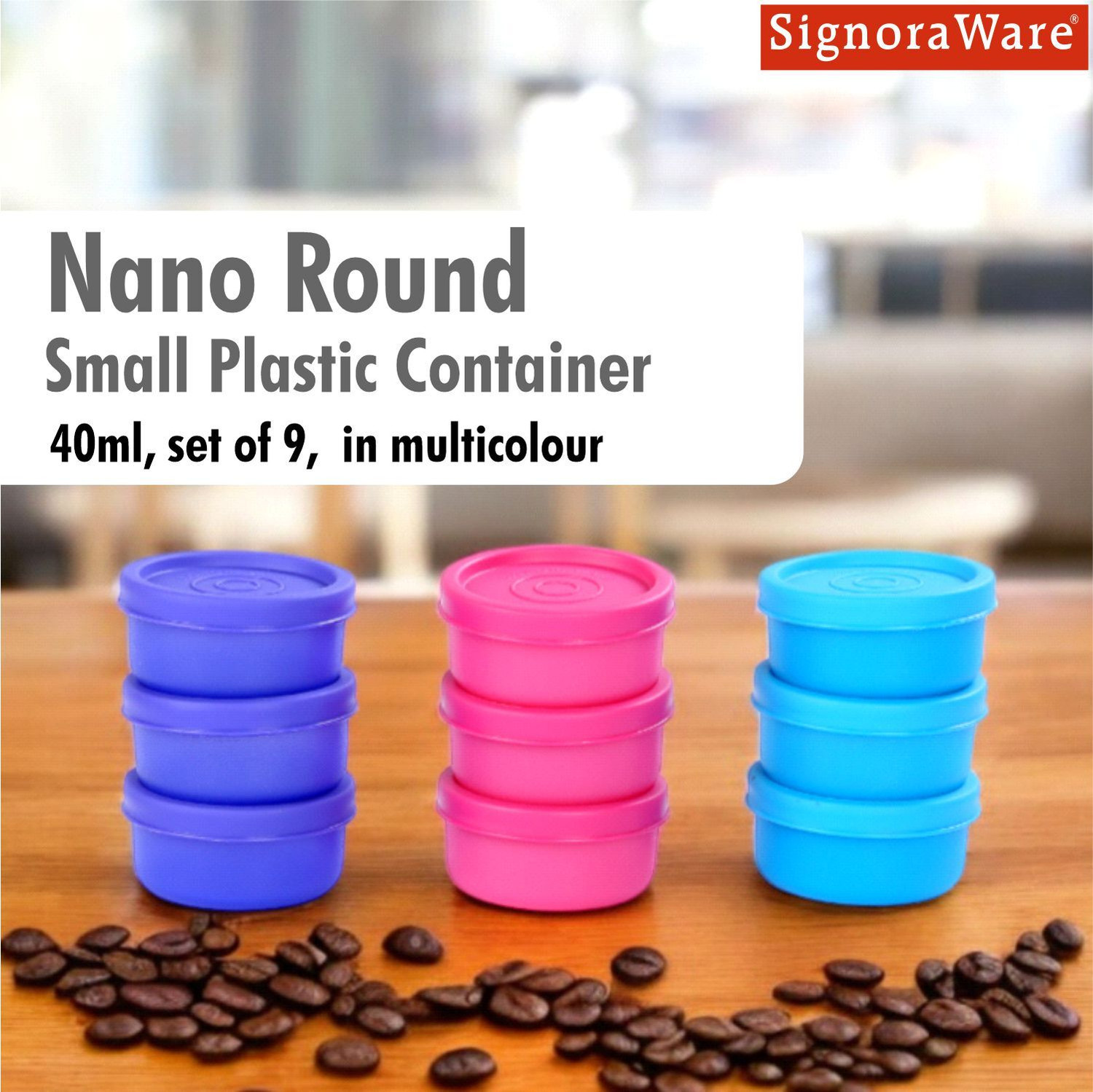Image of Signoraware Plastic Grocery Container - 40 ml