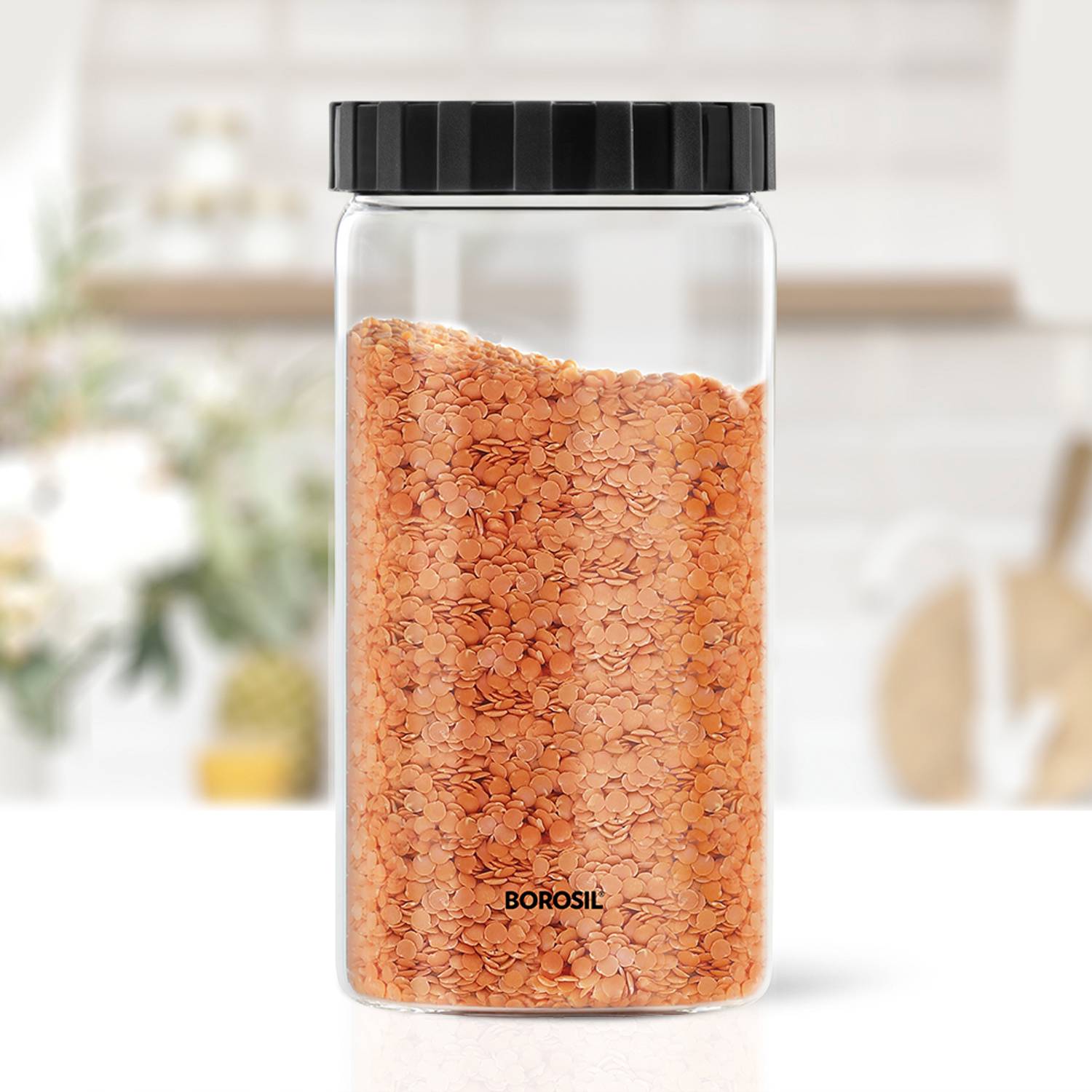 BOROSIL Glass Grocery Container  - 1.2 L