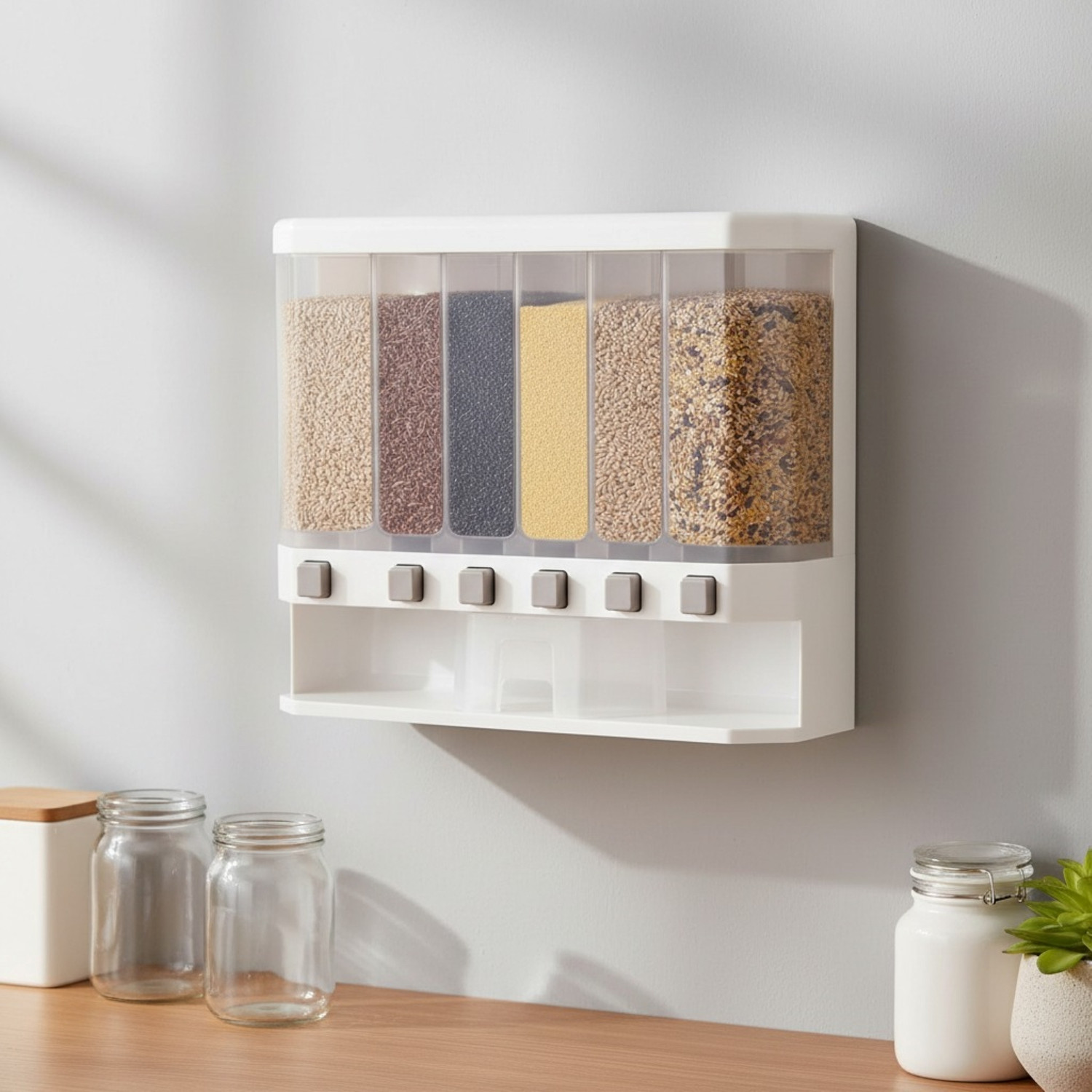 Image of CLOUDHOME Polypropylene Cereal Dispenser - 10 kg