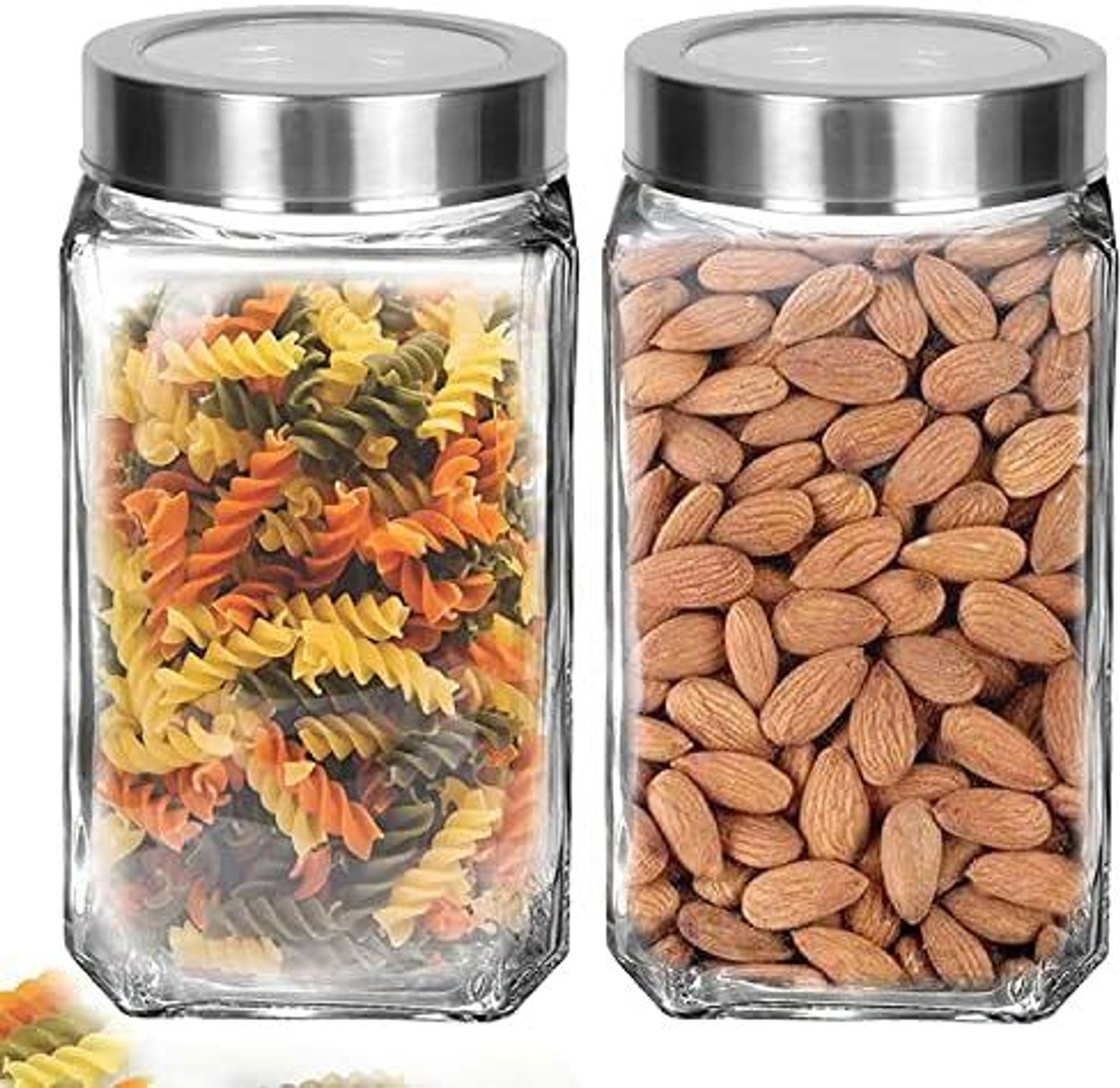 Image of KKO FASHION Glass Grocery Container - 1100 ml
