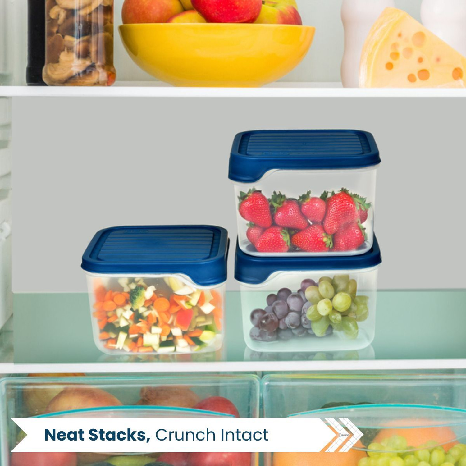 Image of FLAIR Plastic Grocery Container - 1.15 L