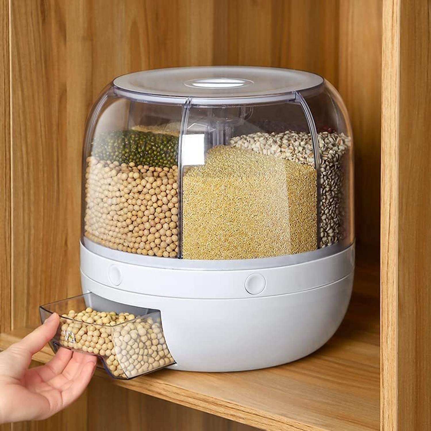 Image of Flipkart SmartBuy Plastic Grocery Container - 6 kg