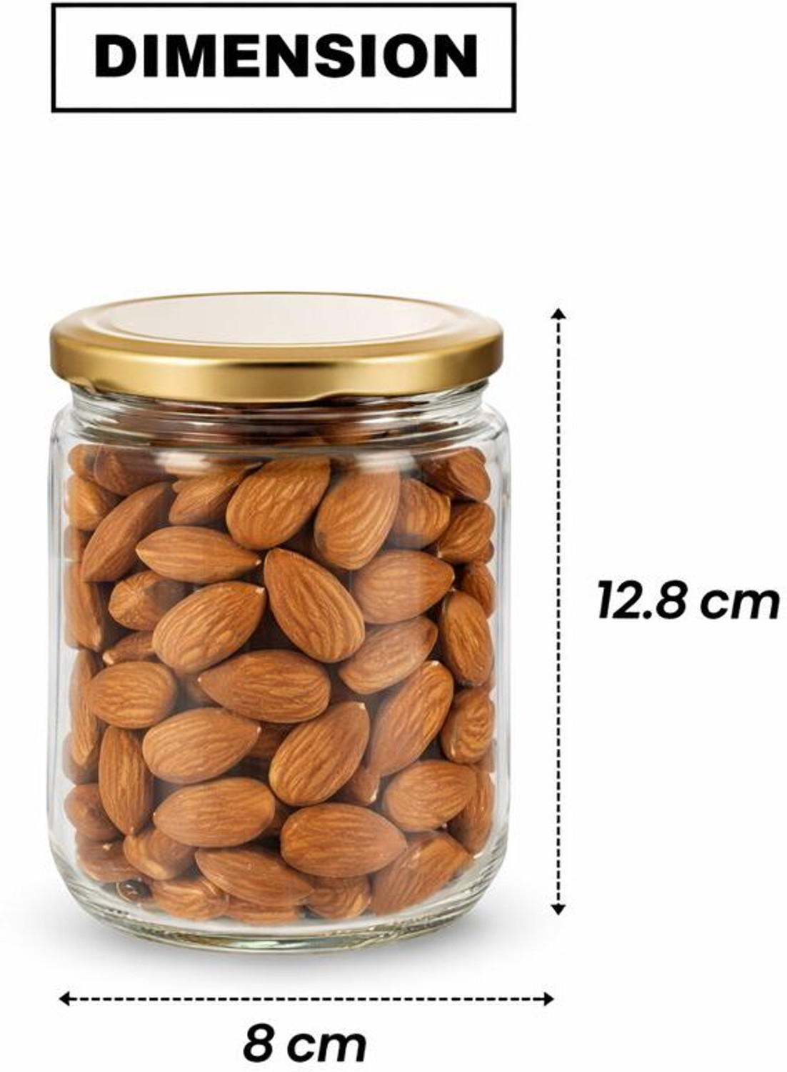 Image of Shopifyzone Glass Tea Coffee & Sugar Container - 500 ml
