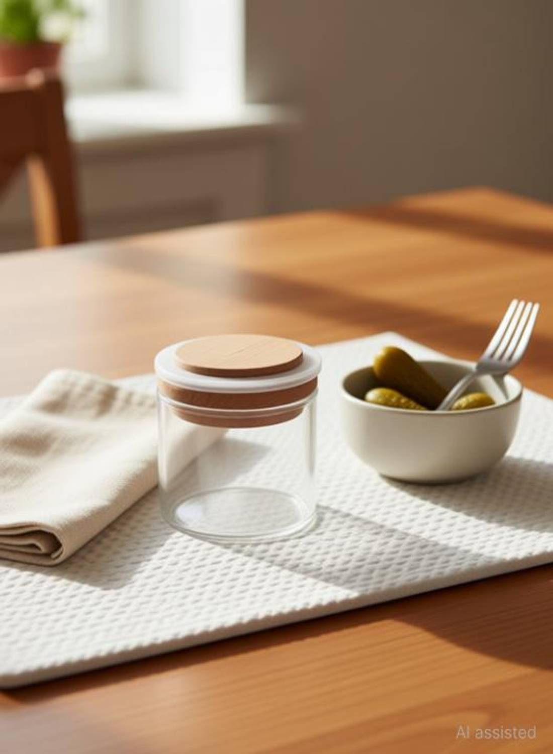 Adhunyk Glass Pickle Jar - 220 ml