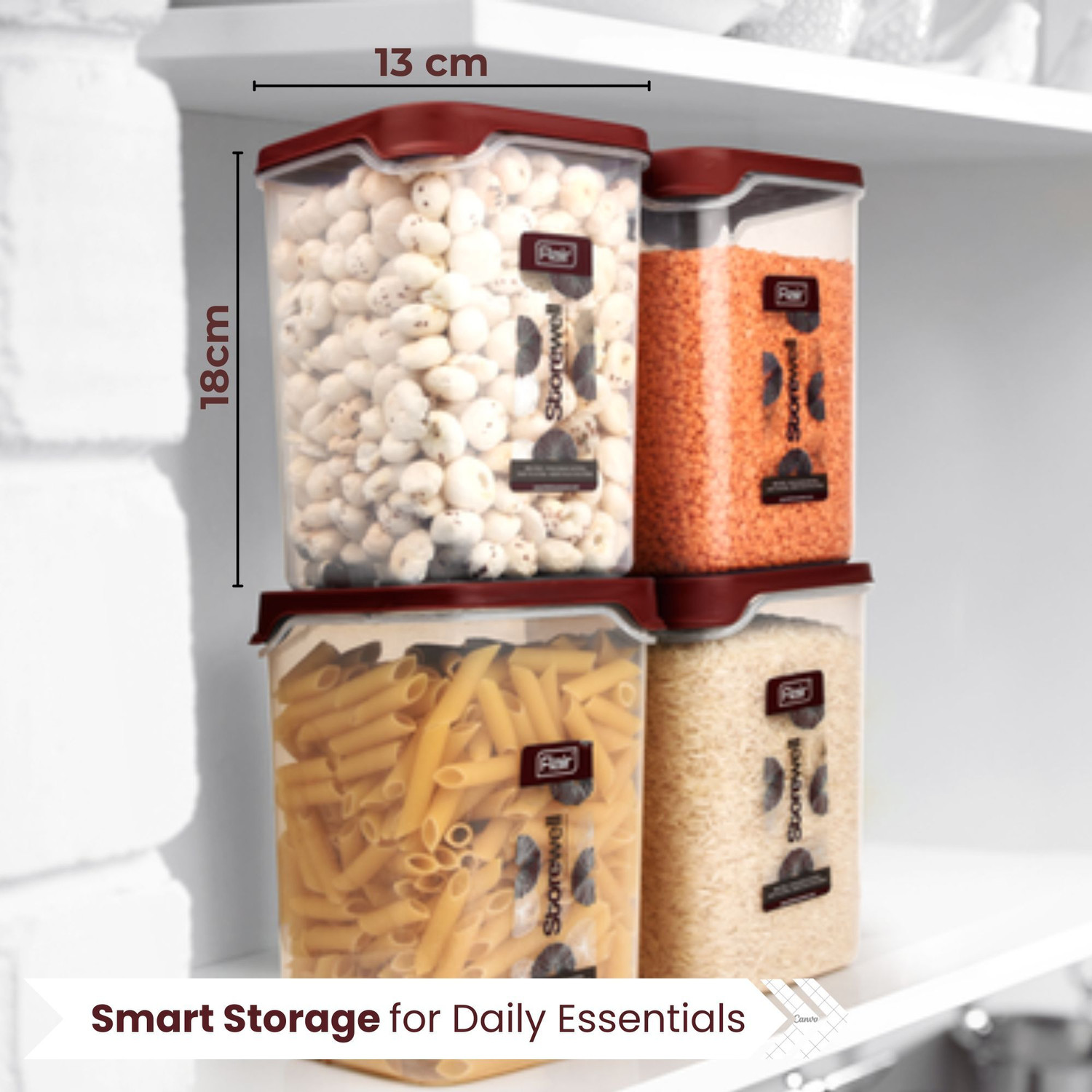 Image of FLAIR Plastic Grocery Container - 2.4 L