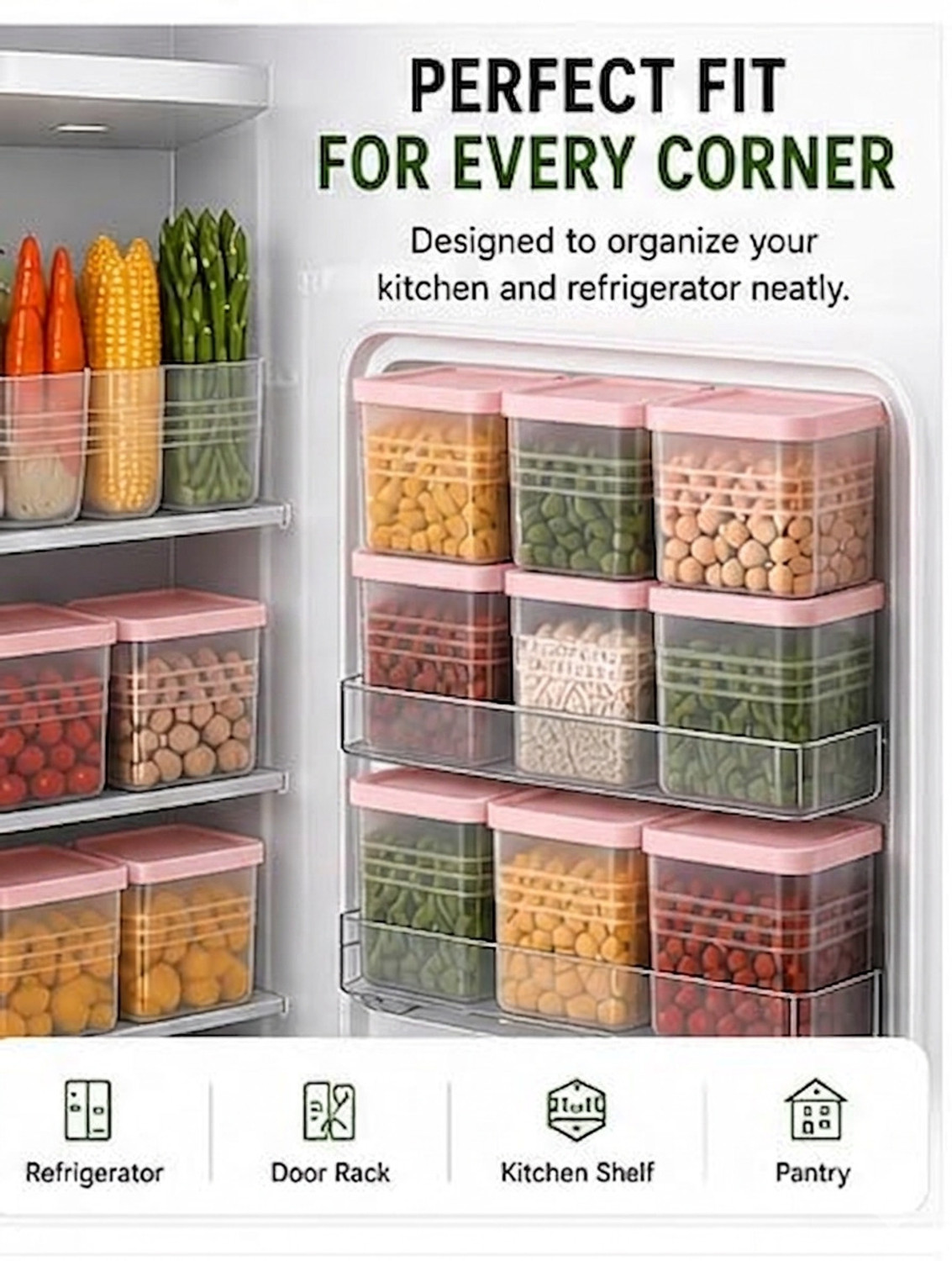 Image of SCONERY Plastic Grocery Container - 1000 ml
