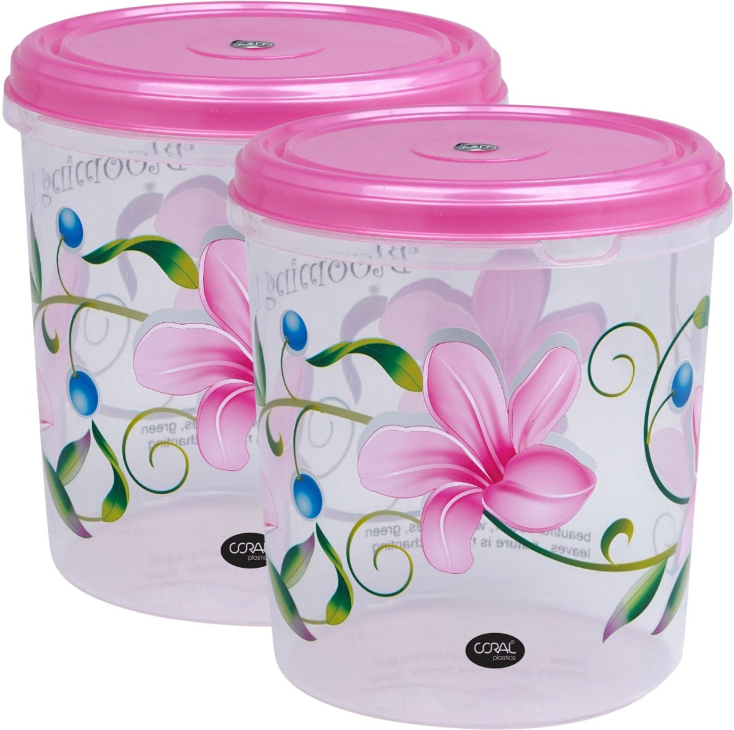Image of Coral Plastic Plastic Grocery Container - 10 L
