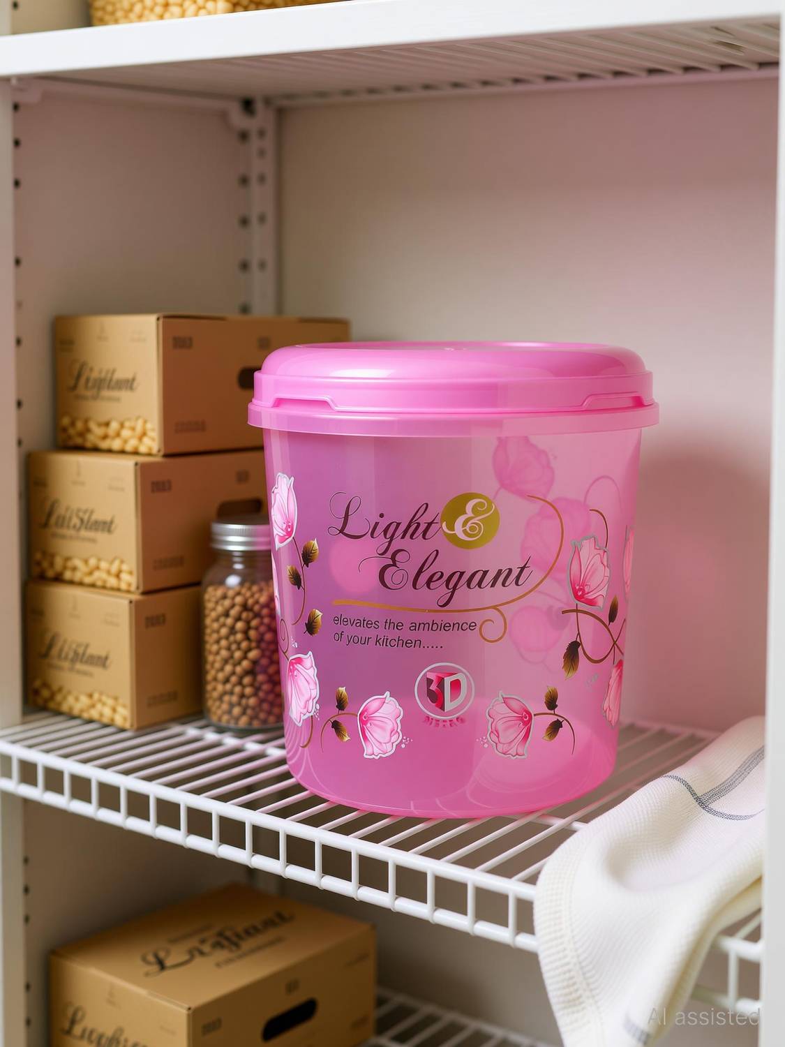 3D METRO SUPER STORE Plastic Grocery Container  - 5000 ml, 7500 ml, 10000 ml