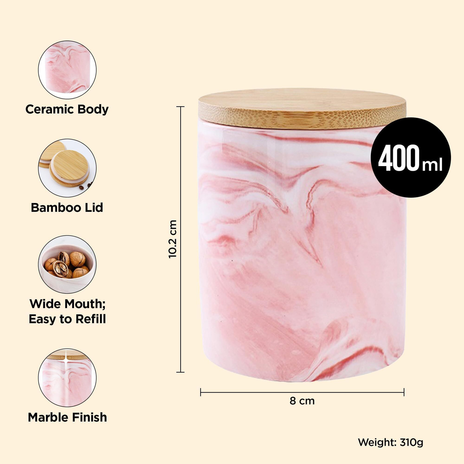 Image of UMAI Ceramic Cereal Dispenser - 400 ml