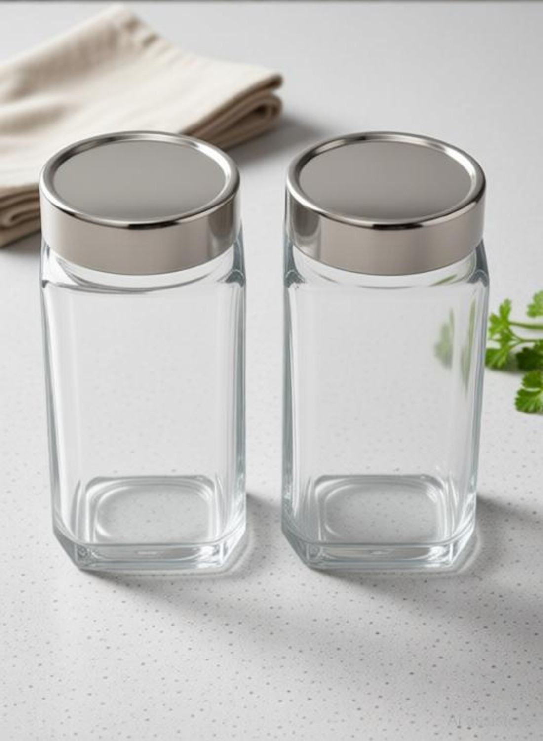 Image of MD Retail Glass Sprout Maker - 1005 ml (Pack of 2, Clear)