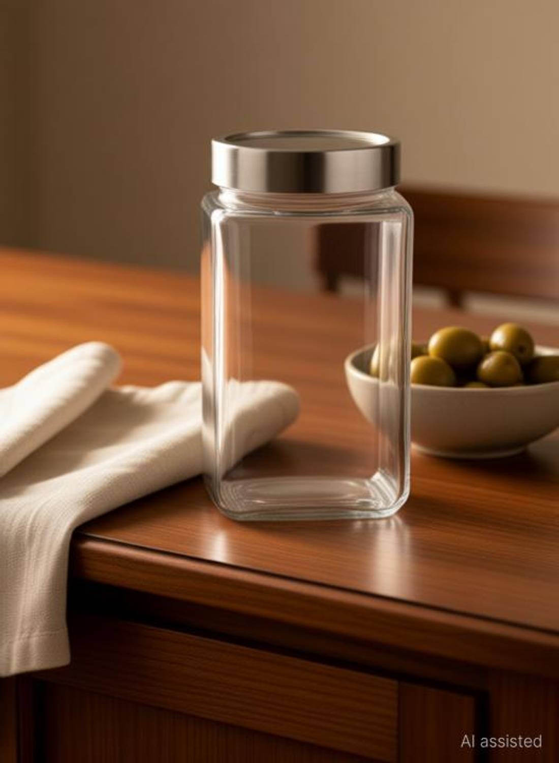AUXWELL Glass Pickle Jar 1000 ml Pack of 2 - Image 2