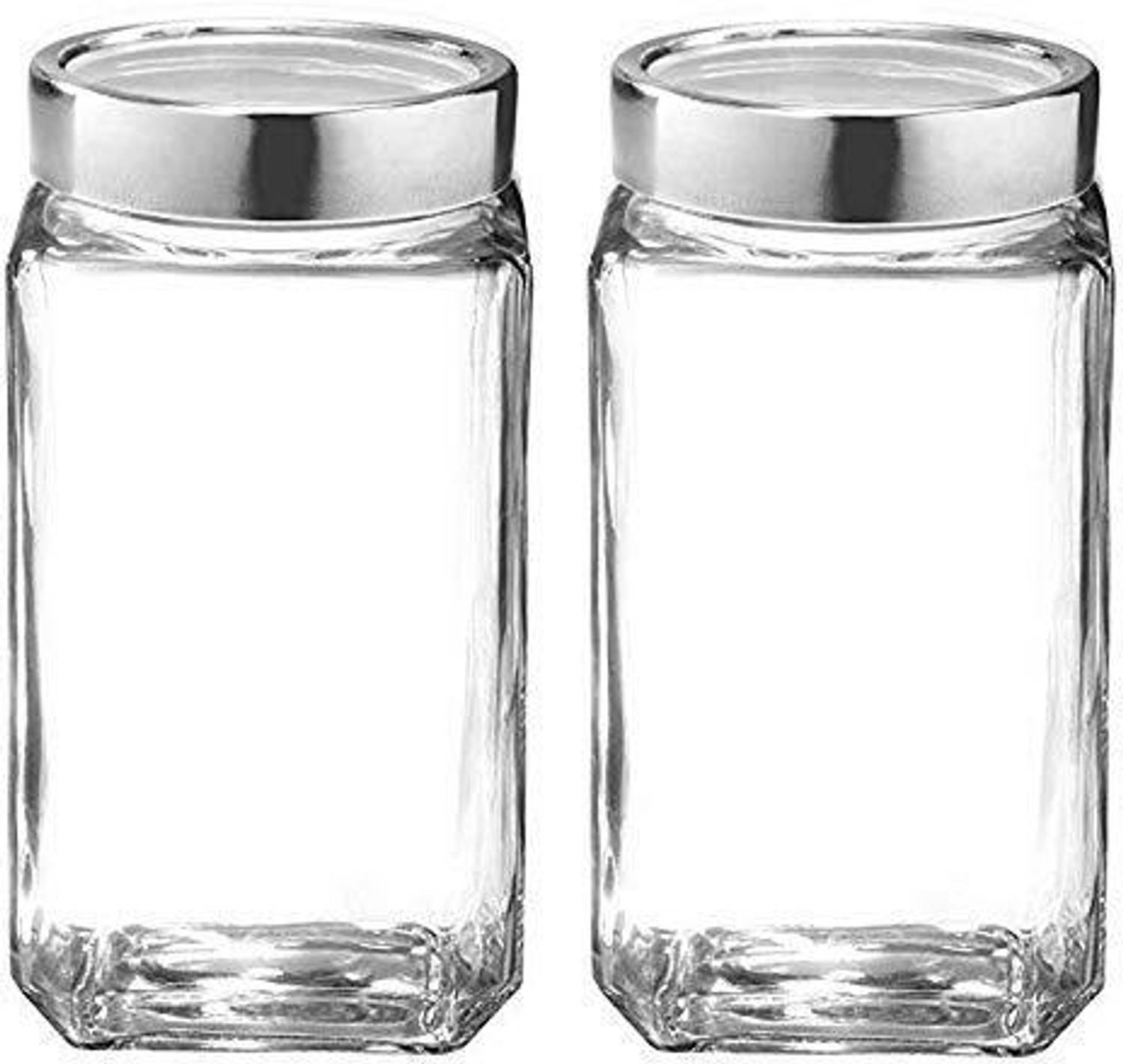 AUXWELL Glass Pickle Jar 1000 ml Pack of 2 - Image 1