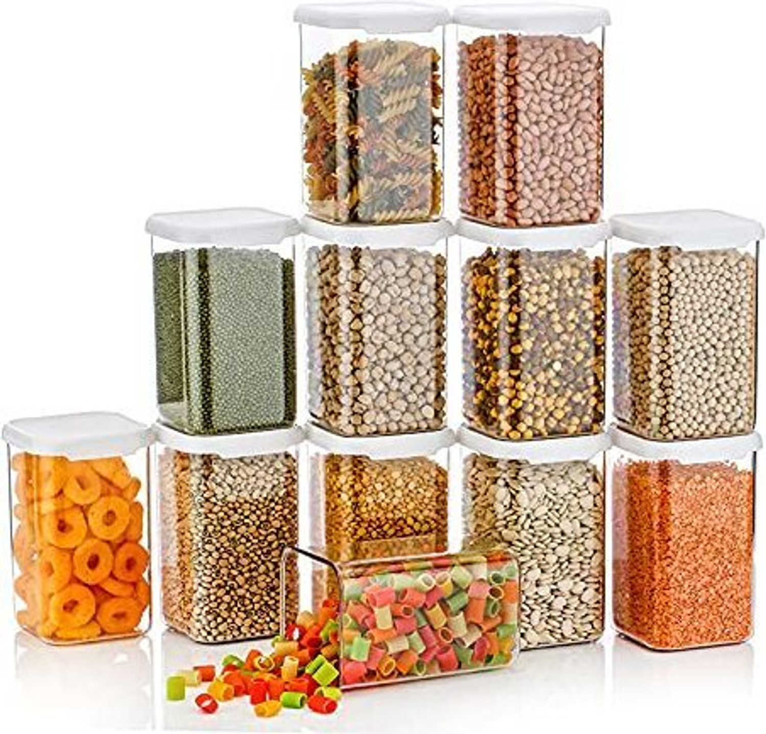 Image of Qtrix Plastic Grocery Container - 1100 ml