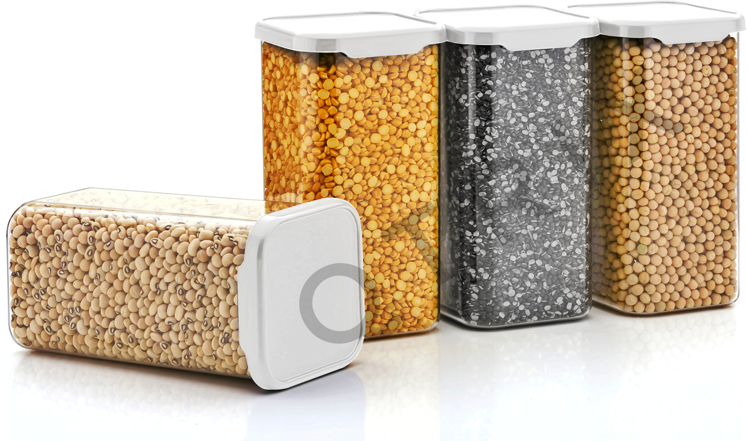 Image of Qtrix Plastic Grocery Container - 1500 ml