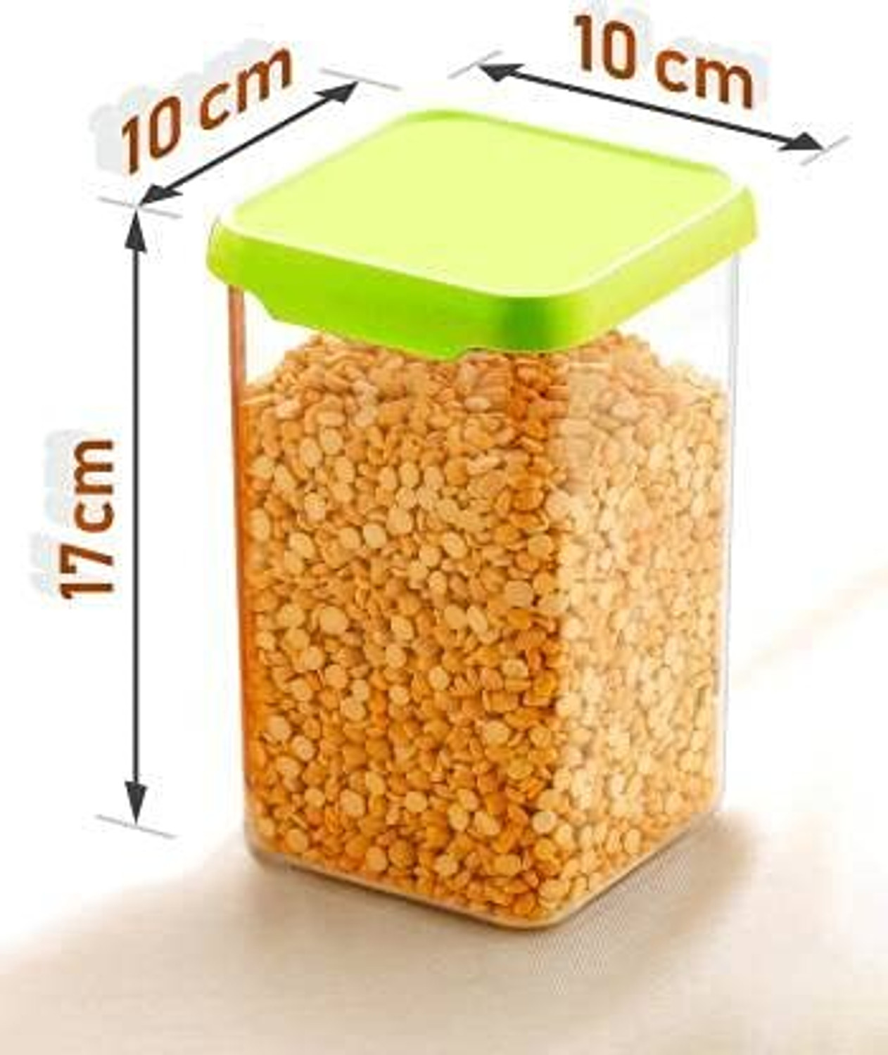 Image of Qtrix Plastic Grocery Container - 1100 ml