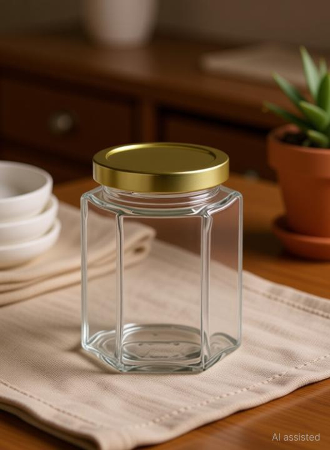 Image of Coozico Glass Grocery Container - 250 ml