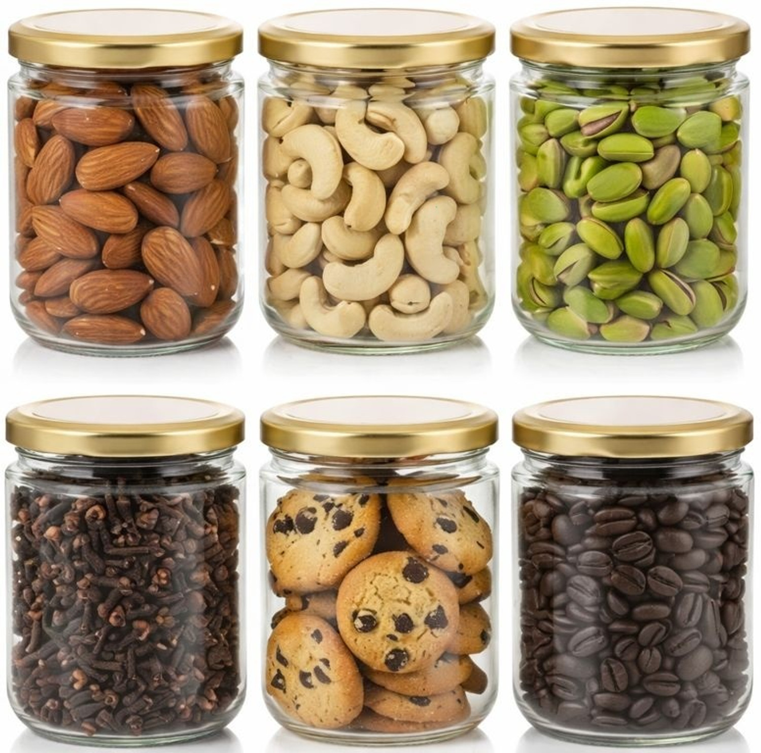 Image of Shopifyzone Glass Tea Coffee & Sugar Container - 500 ml
