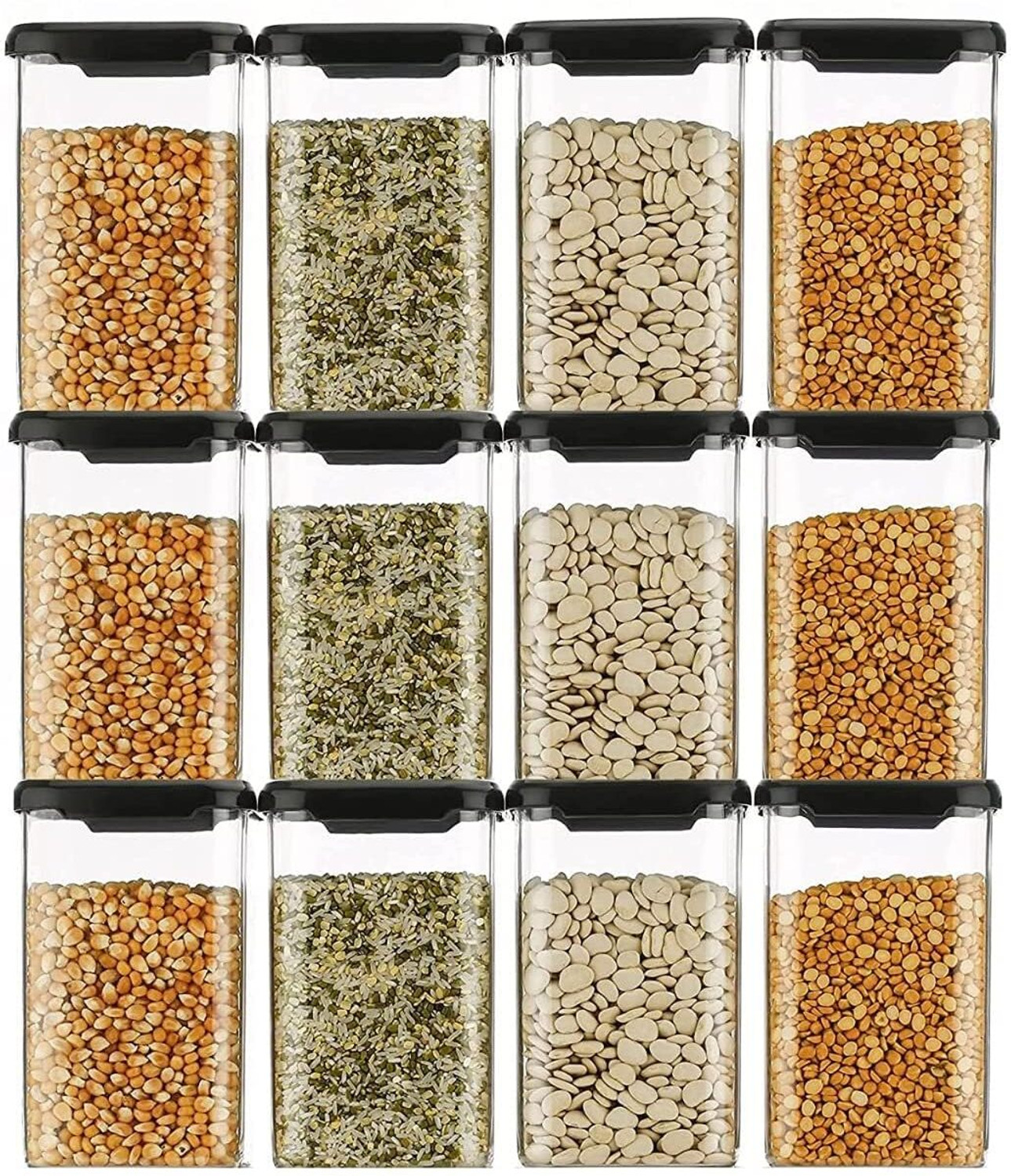 Image of DEW MAT Plastic Grocery Container - 1200 ml