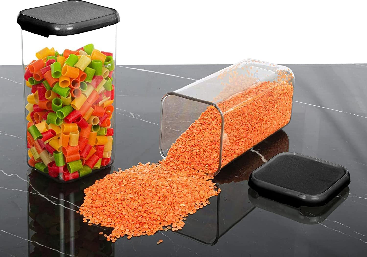 Image of Qtrix Plastic Grocery Container - 1500 ml