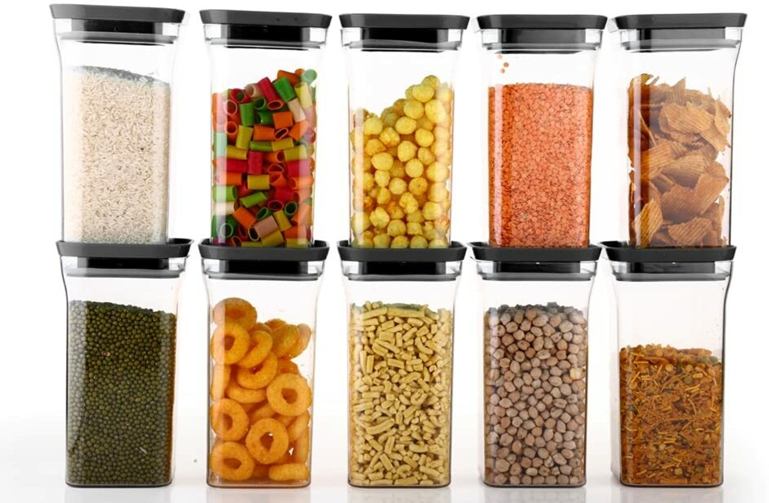 Image of Homemet Plastic Grocery Container - 1200 ml