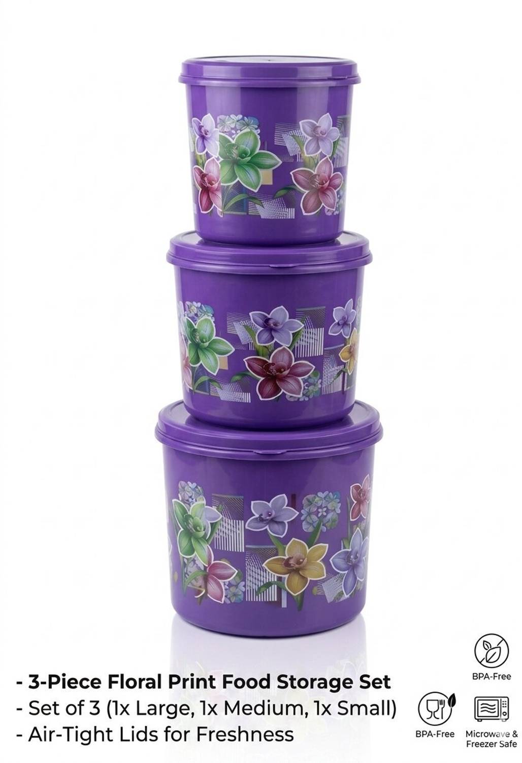 AmeeGoo Plastic Grocery Container  - 5 kg, 7 kg, 10 kg