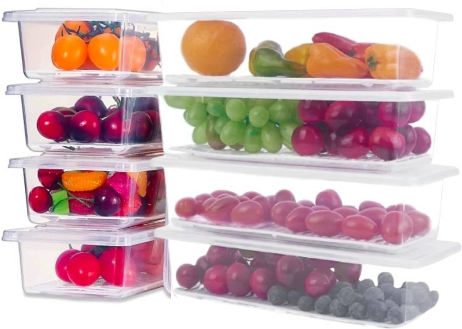 3D METRO SUPER STORE Plastic Kitchen container Storage container Grocery container Plastic Fridge Container Storage Basket