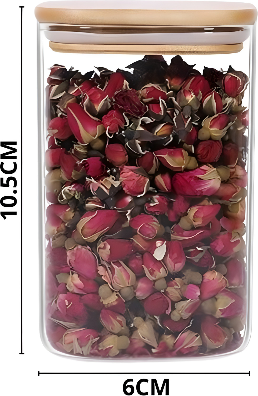 Image of Ginoya Brothers Glass Grocery Container - 270 ml