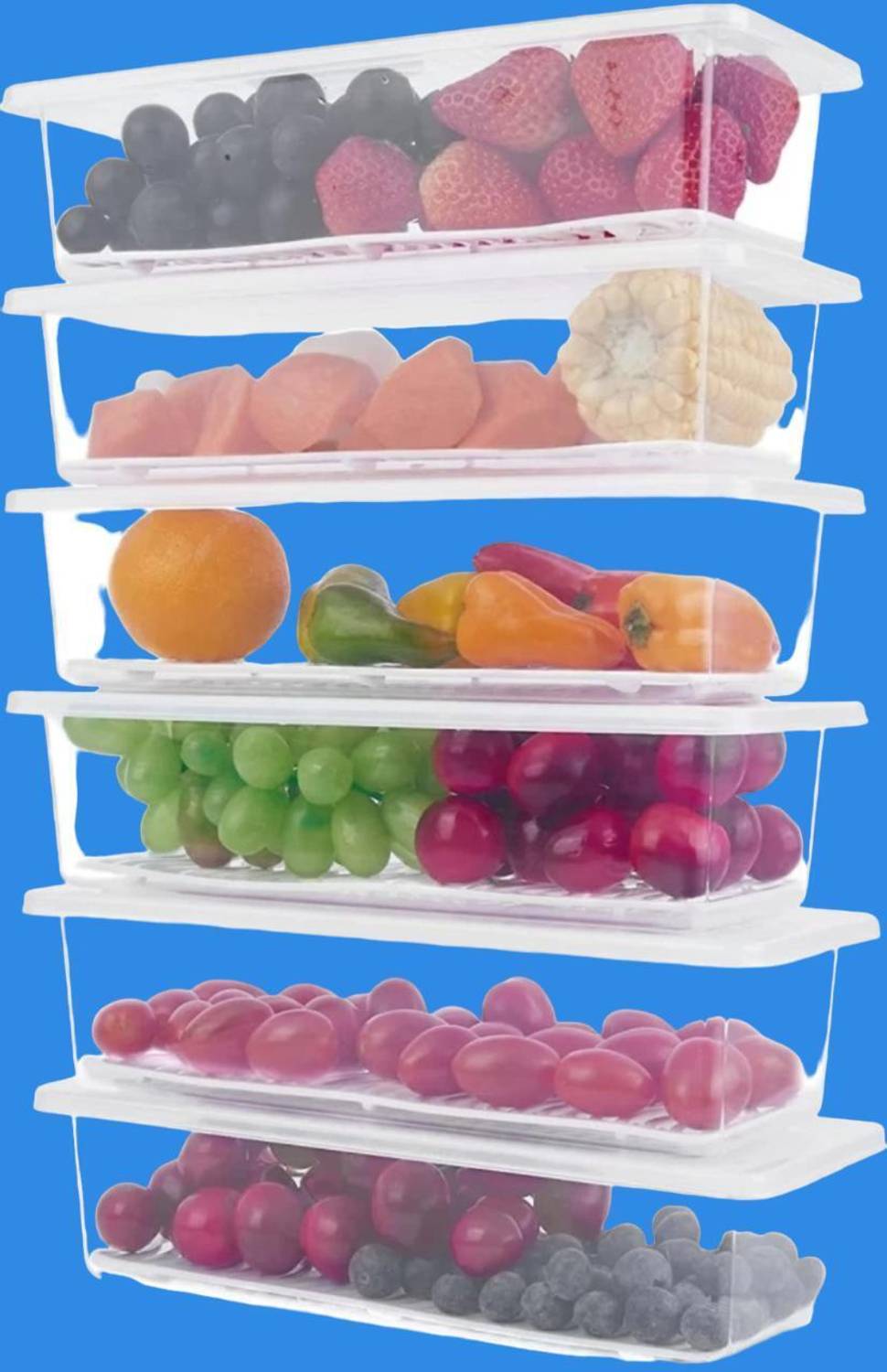 3D METRO SUPER STORE Plastic Fridge Container  - 1500 ml