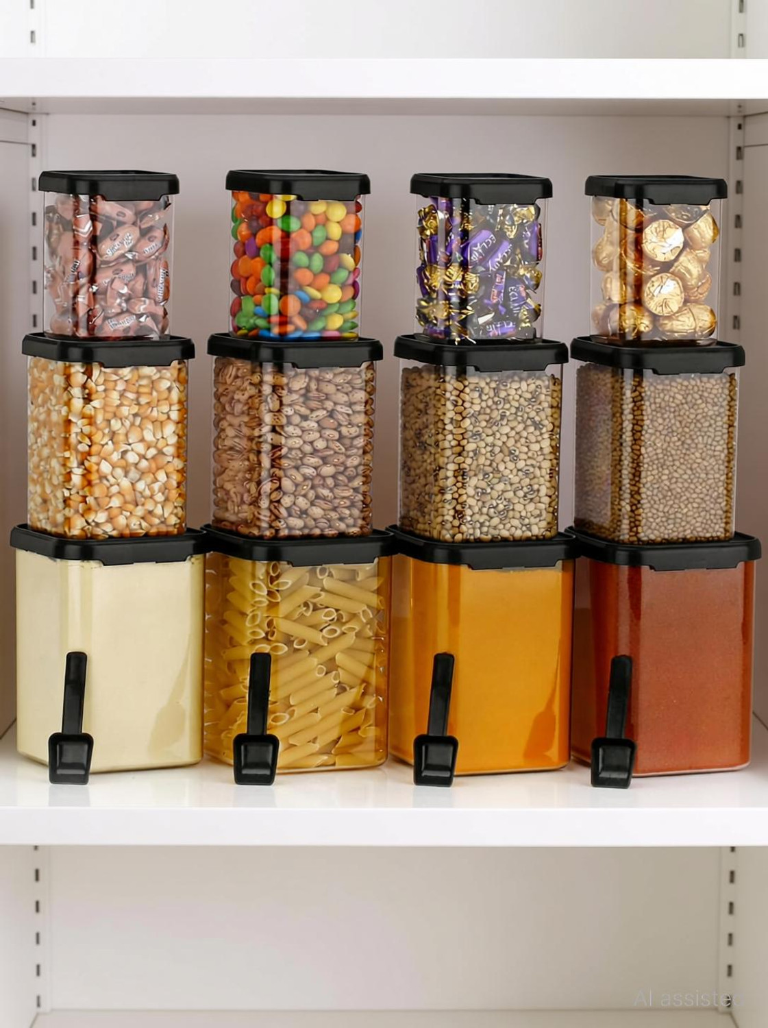 Image of UPSILON Wooden Fridge Container - 350 ml, 650 ml, 900 ml