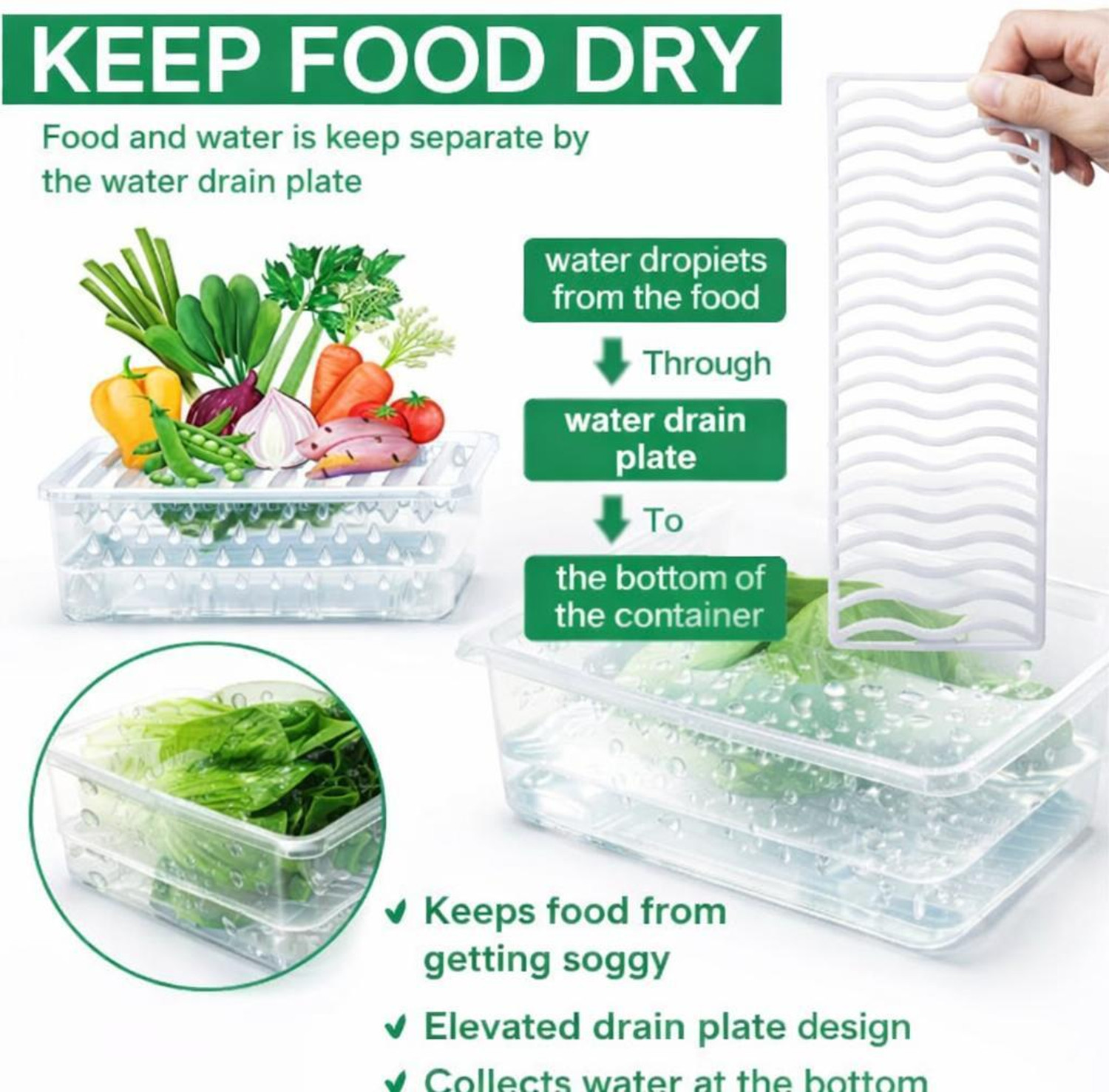 Image of Versora Plastic Fridge Container - 1500 ml