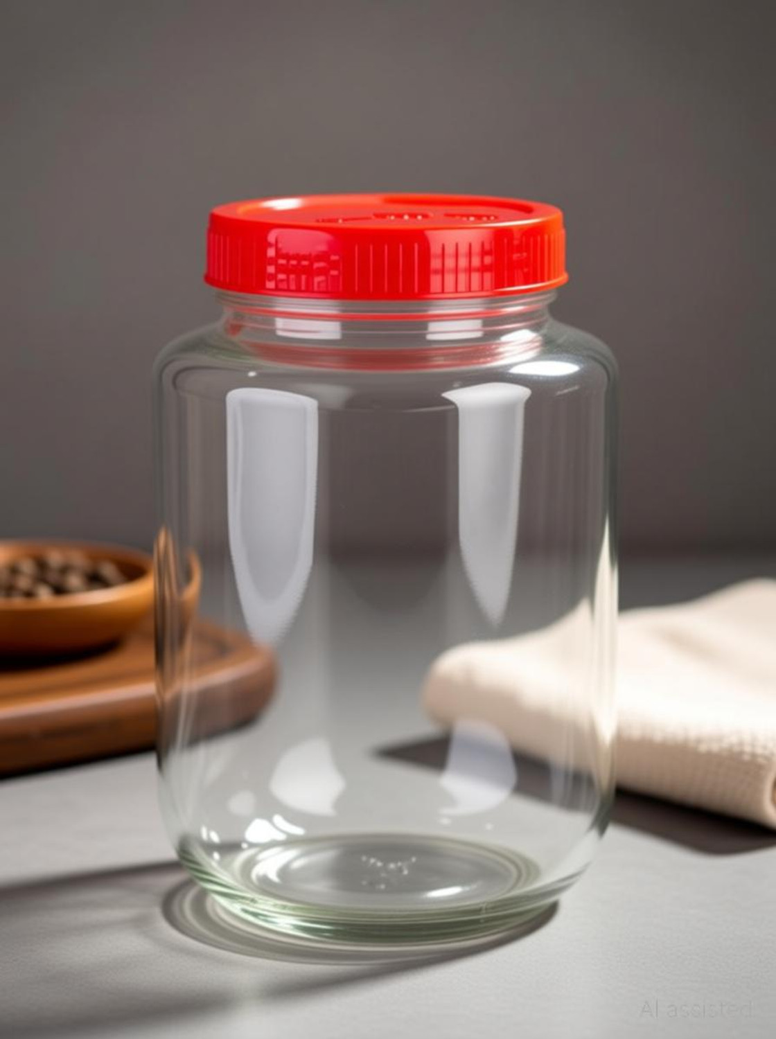 Image of tirth hub Glass Pickle Jar - 2000 ml, 2 ml