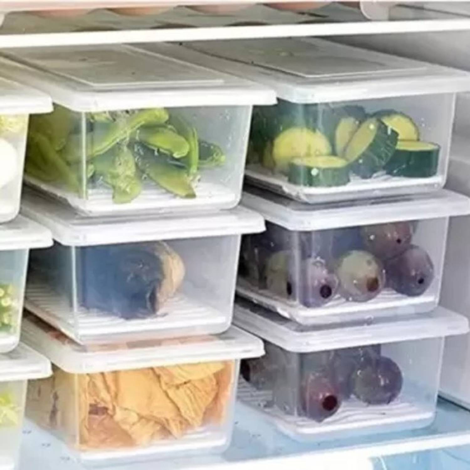 3D METRO SUPER STORE Plastic Fridge Container - 1500 ml